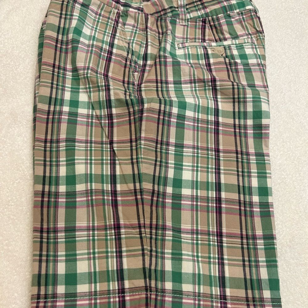 Merona size 12 Plaid Green and Pink Shorts - Picture 2 of 9